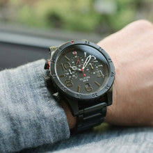 Load image into Gallery viewer, Nixon 48-20 Chrono Black Dial Black Ion-plated Men’s Watch
