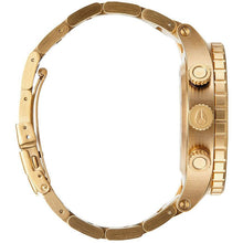 Load image into Gallery viewer, Nixon 48-20 Chrono Blue Dial Gold PVD Men’s Watch A486-1922
