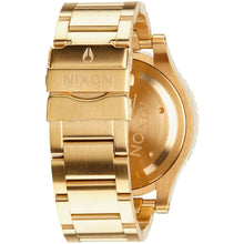 Load image into Gallery viewer, Nixon 48-20 Chrono Blue Dial Gold PVD Men’s Watch A486-1922
