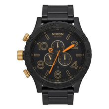 Load image into Gallery viewer, Nixon 51-30 Chronograph Matte Black &amp; Gold Men’s Watch
