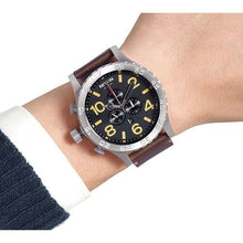 Load image into Gallery viewer, Nixon 51-30 Chrono Black Dial Brown Leather Men’s Watch
