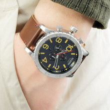 Load image into Gallery viewer, Nixon 51-30 Chrono Black Dial Brown Leather Men’s Watch
