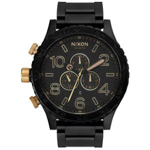 Load image into Gallery viewer, Nixon 51-30 Chronograph Matte Black &amp; Gold Men’s Watch
