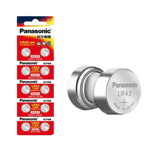 Panasonic LR43 / 186 Watch Batteries (10 Pack)