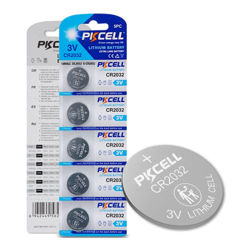 PKCell CR2032 Watch Batteries (5 Pack)