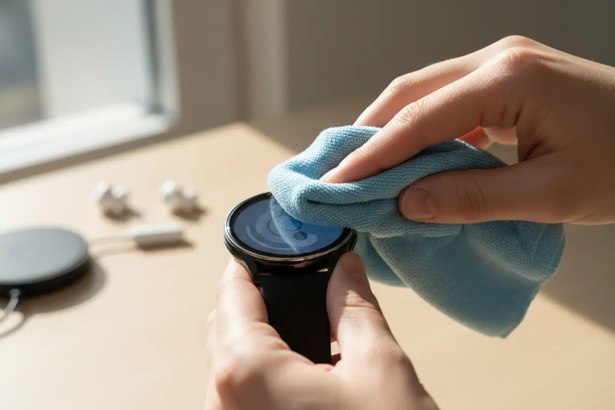 Clean Samsung Watch Screen Protector