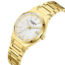 Load image into Gallery viewer, Lee Cooper Classic Date Window Silver Dial Gold Watch
