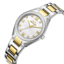 Load image into Gallery viewer, Slazenger Crystals White Dial Two Tone Watch
