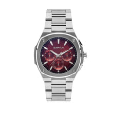 Load image into Gallery viewer, Quantum Multifunction Red Dial Silver Watch ADG1032.380
