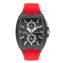 Load image into Gallery viewer, Quantum Mutli-Function Grey Dial Red Strap Watch HNG997.068
