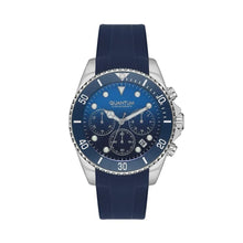 Load image into Gallery viewer, Quantum Chronograph Blue Dial Blue Strap Silver Watch

