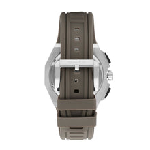 Load image into Gallery viewer, Quantum Multifunction Beige Strap Black Dial Silver Watch
