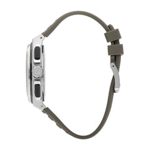 Load image into Gallery viewer, Quantum Multifunction Beige Strap Black Dial Silver Watch
