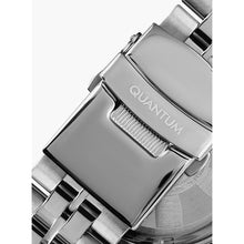 Load image into Gallery viewer, Quantum Chronograph Black Dial Waterproof Silver Watch
