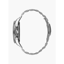 Load image into Gallery viewer, Quantum Chronograph Black Dial Waterproof Silver Watch
