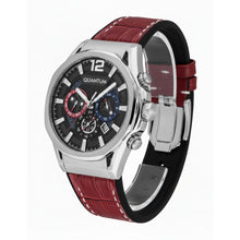 Load image into Gallery viewer, Quantum MultiFunction Calendar Gunmetal Dial Red Silicon

