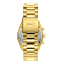 Load image into Gallery viewer, Slazenger Big Daddy Chronograph Blue Dial Gold Watch
