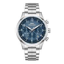 Load image into Gallery viewer, Slazenger Big Daddy Chronograph Blue Dial Silver Watch
