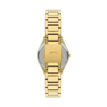 Load image into Gallery viewer, Slazenger Carolina Multifunction Silver Dial Gold Watch
