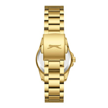 Load image into Gallery viewer, Slazenger Classic Crystals Silver Dial Gold Watch
