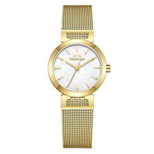 Load image into Gallery viewer, Slazenger Classic White Dial Mesh Gold Watch
