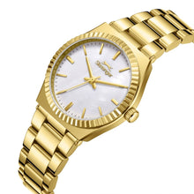 Load image into Gallery viewer, Slazenger Fashion White MOP Dial Gold Watch
