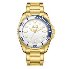 Load image into Gallery viewer, Slazenger Essential Three-hand White Dial Gold Watch
