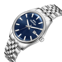 Load image into Gallery viewer, Slazenger Heritage Day Date Window Dark Blue Dial Silver
