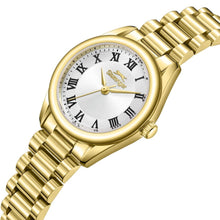 Load image into Gallery viewer, Slazenger Roman Numeral Silver Dial Gold Watch
