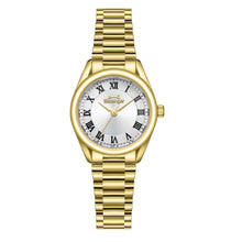 Load image into Gallery viewer, Slazenger Roman Numeral Silver Dial Gold Watch
