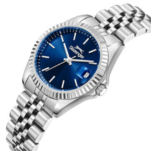 Load image into Gallery viewer, Slazenger Casual Date Window Navy Blue Silver Watch
