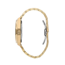 Load image into Gallery viewer, Slazenger Octagonal Day Date Window Green Dial Gold Watch
