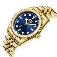 Load image into Gallery viewer, Slazenger Three-hand Navy Blue Dial Gold Watch
