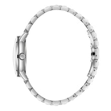 Load image into Gallery viewer, Slazenger Three-Hand Day/Night Black Dial Silver Watch

