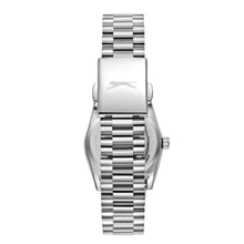 Load image into Gallery viewer, Slazenger Blue Dial Day Date Window Silver Watch
