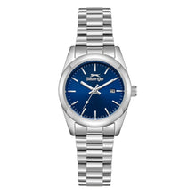 Load image into Gallery viewer, Slazenger Blue Dial Day Date Window Silver Watch
