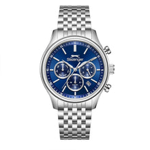 Load image into Gallery viewer, Slazenger Chronograph Blue Dial Silver Watch
