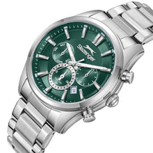 Load image into Gallery viewer, Slazenger Sport Multifunction Green Dial Metallic Watch
