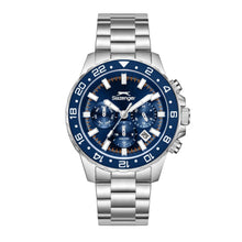 Load image into Gallery viewer, Slazenger Multifunction Blue Dial Silver Watch
