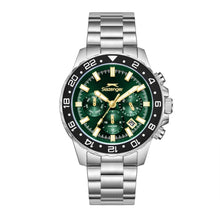 Load image into Gallery viewer, Slazenger Multifunction Green Dial Silver Watch
