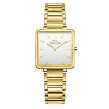 Load image into Gallery viewer, Slazenger Tank-Style Square-Case Gold Watch
