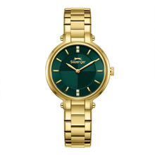 Load image into Gallery viewer, Slazenger Green Sunray Dial Gold Watch - SL.09.2593.3.170
