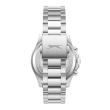 Load image into Gallery viewer, Slazenger Oversized Multifunction Emerald Dial Silver Watch

