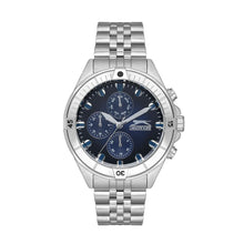 Load image into Gallery viewer, Slazenger Sport Multifunction Dark Blue Dial Silver Watch
