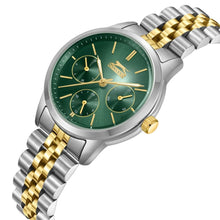 Load image into Gallery viewer, Slazenger Sport Multifunction Green Dial Two Tone Watch
