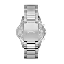 Load image into Gallery viewer, Slazenger Sporty Multifunction Blue Dial Silver Watch
