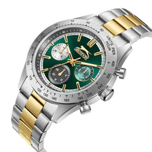 Load image into Gallery viewer, Slazenger Diver Multifunction Green Dial Two tone Watch
