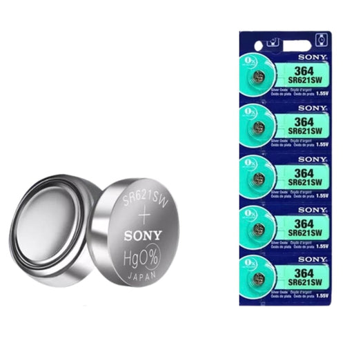 Sony 364 / SR621SW Watch Batteries (5 Pack)