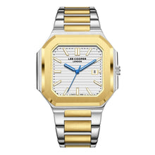 Load image into Gallery viewer, Lee Cooper Maxime Square Case Silver Dial Two Tone Watch
