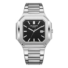 Load image into Gallery viewer, Lee Cooper Maxime Square Case Black Dial Silver Watch

